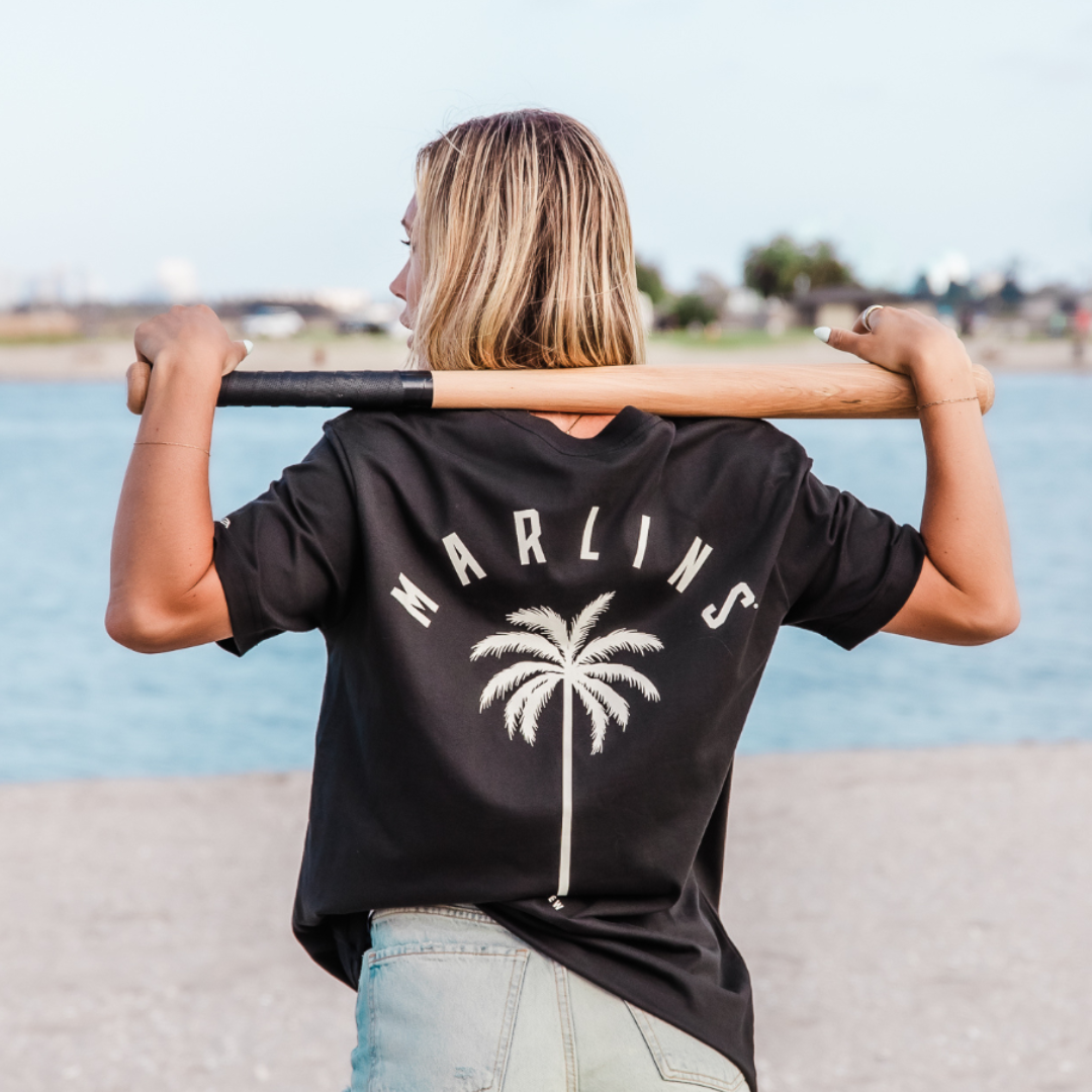 Marlins x PTC Black Tee