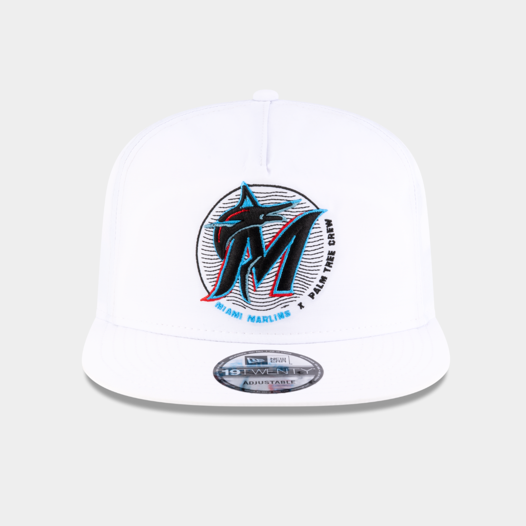 Marlins x PTC White 19TWENTY Adjustable Hat