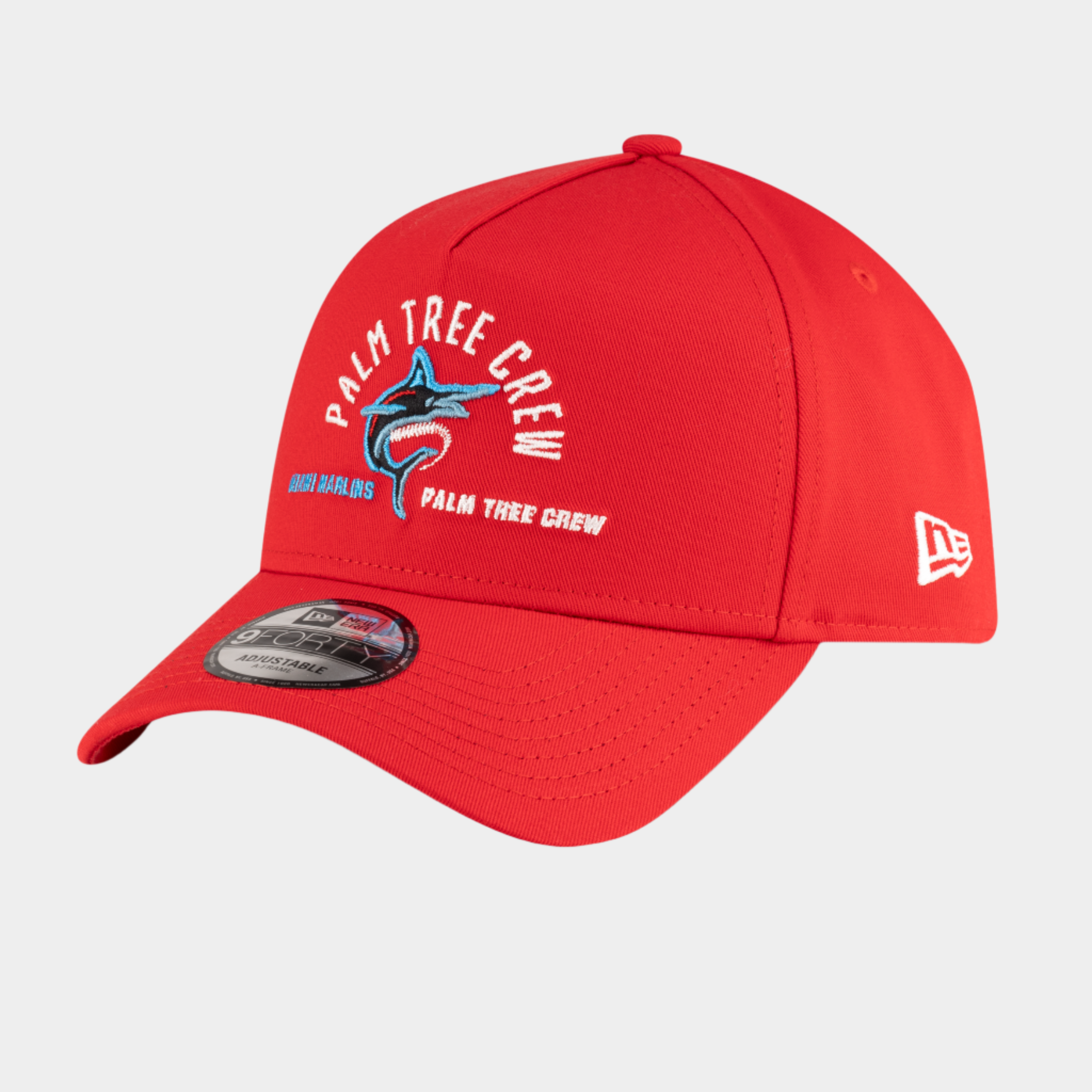Marlins x PTC Red 9FORTY A-Frame Snapback Hat