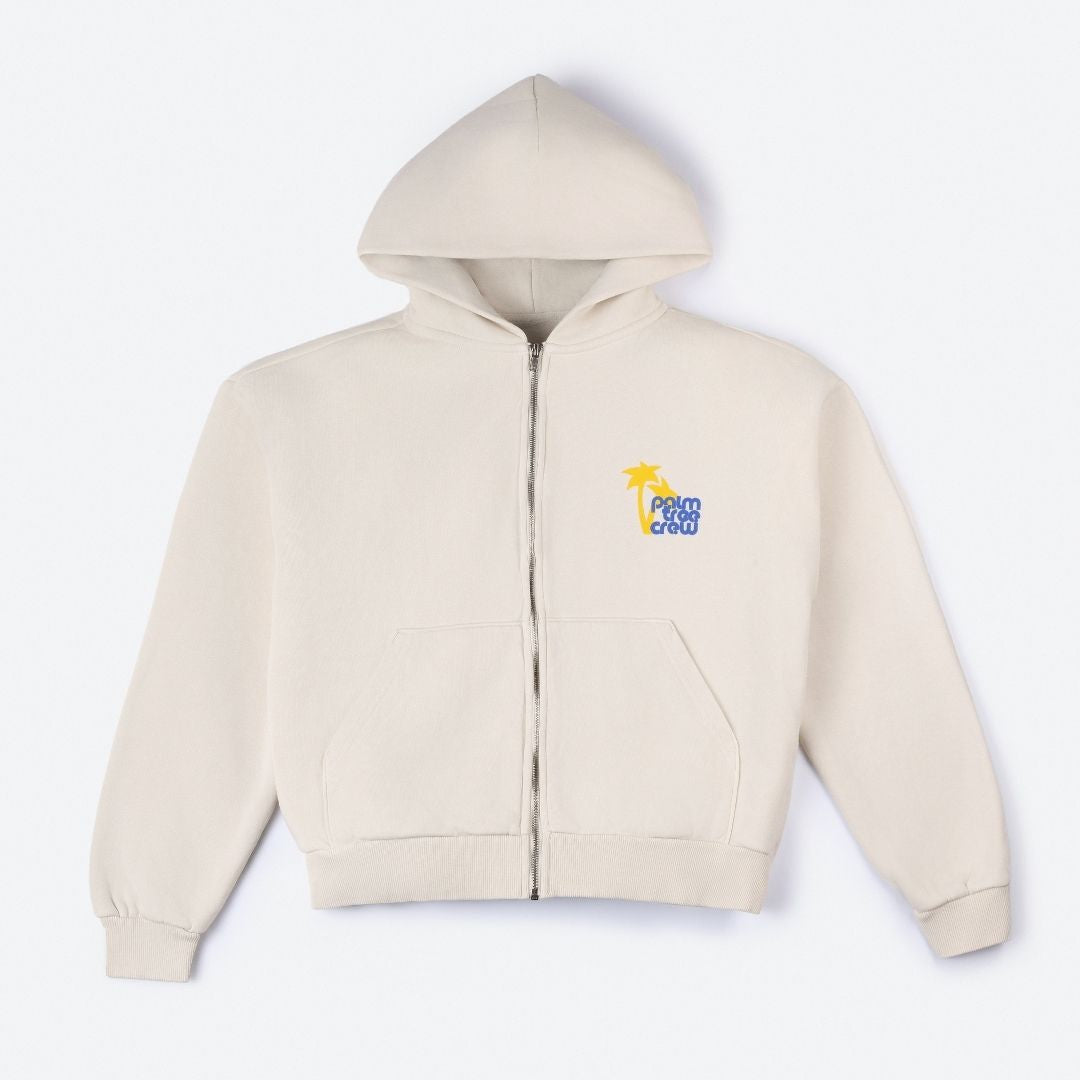 Cream Sunset Zip-Up