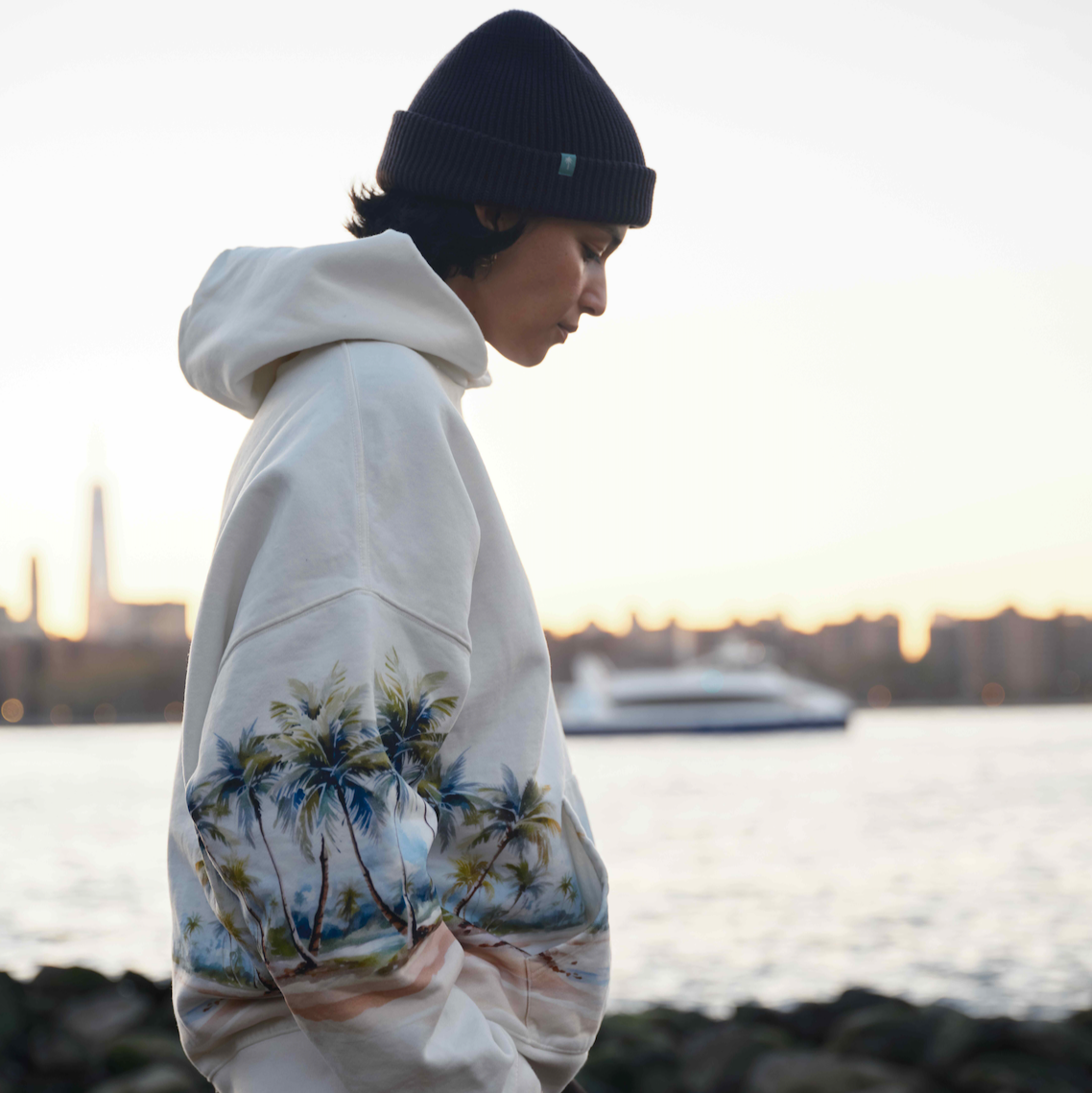 Palm Club Photo Real Hoodie