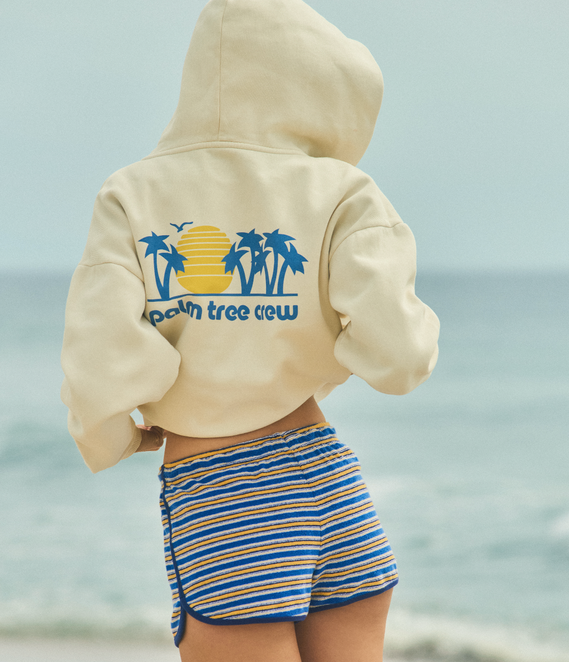 Cream Sunset Zip-Up