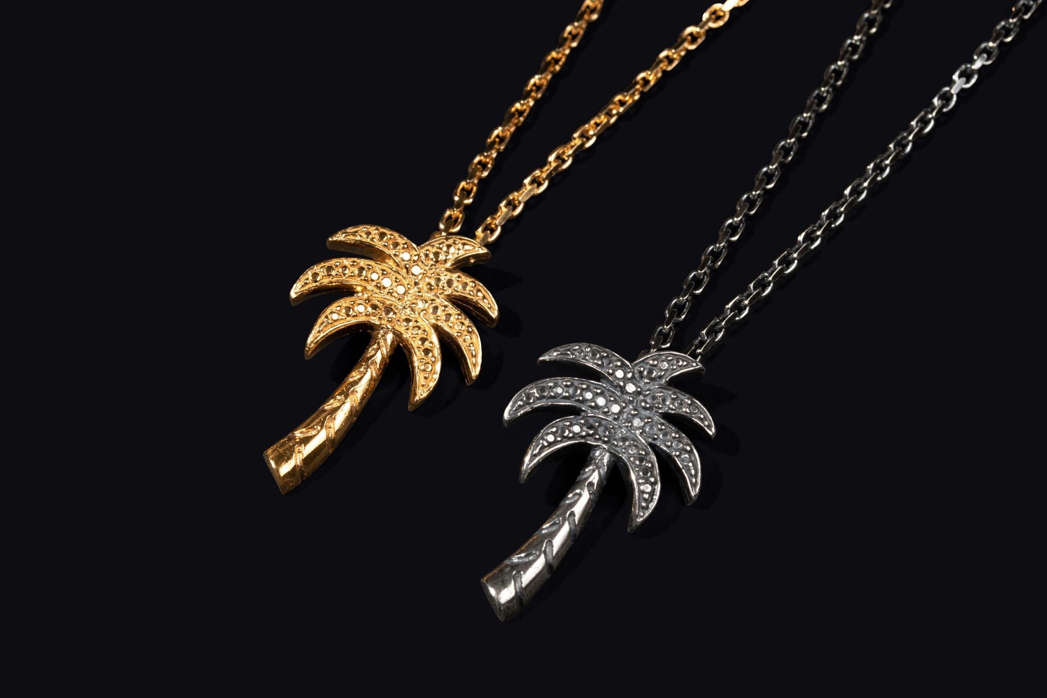Palm Tree Necklace Gold