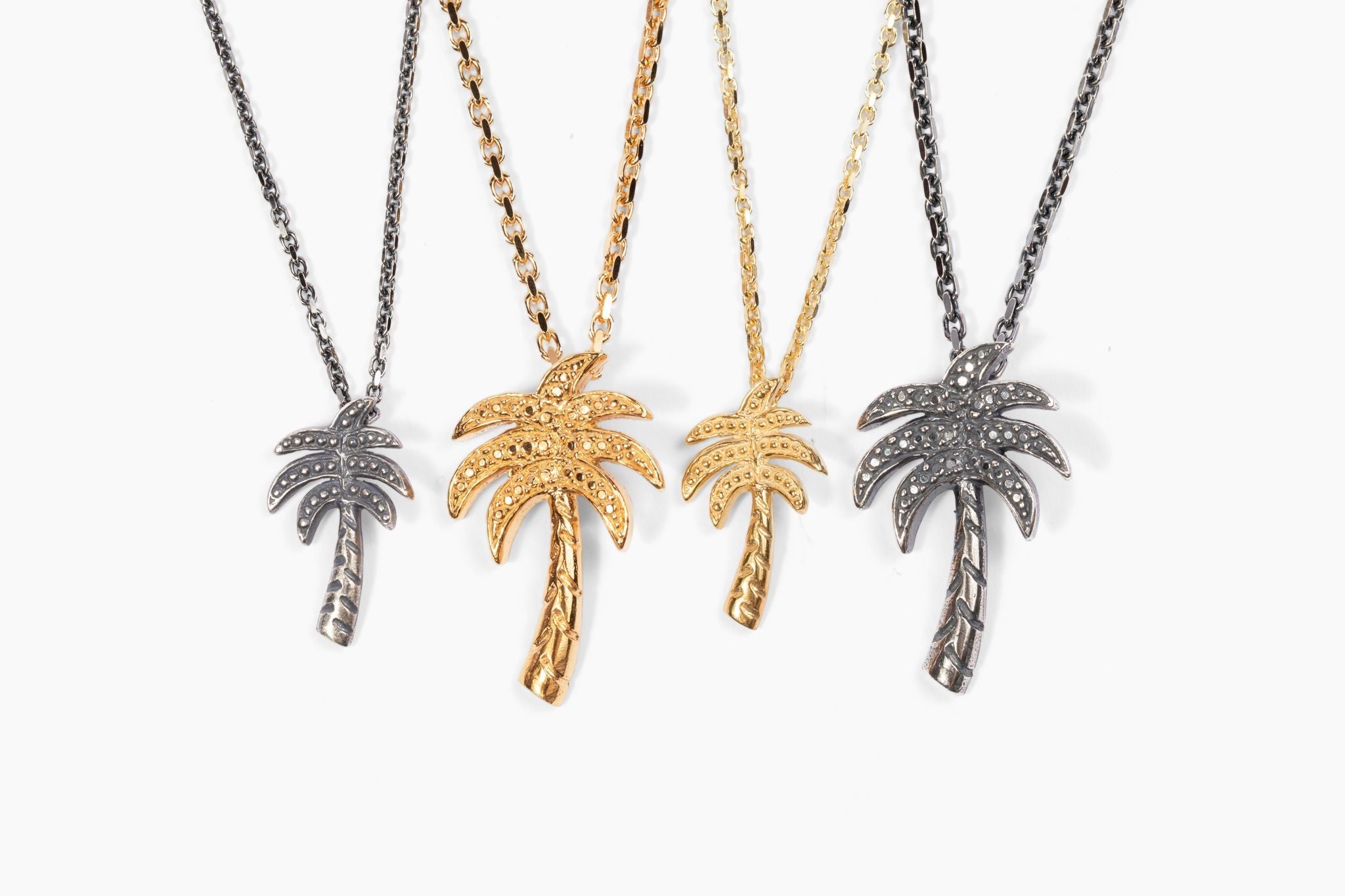 Palm Tree Necklace Gold