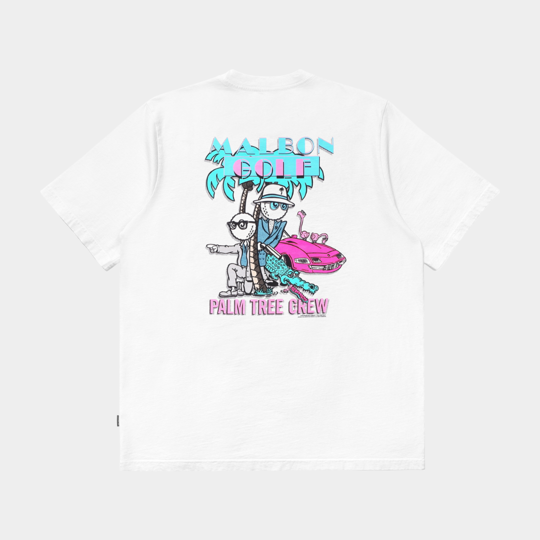 【MALBON】Palmtree Graphic Round Tee ■MAN Malbon x PTC Tee
