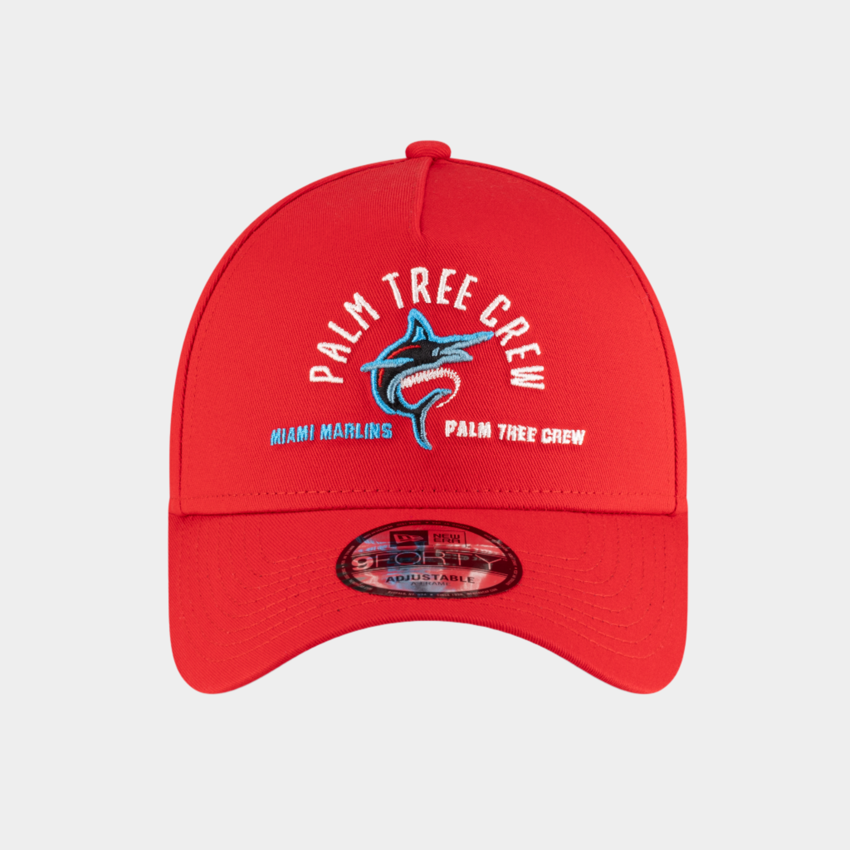 Marlins x PTC Red 9FORTY A-Frame Snapback Hat