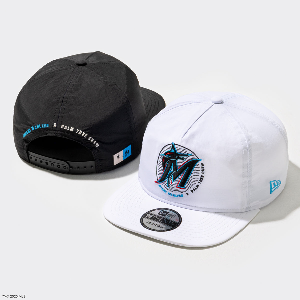 Marlins x PTC White 19TWENTY Adjustable Hat