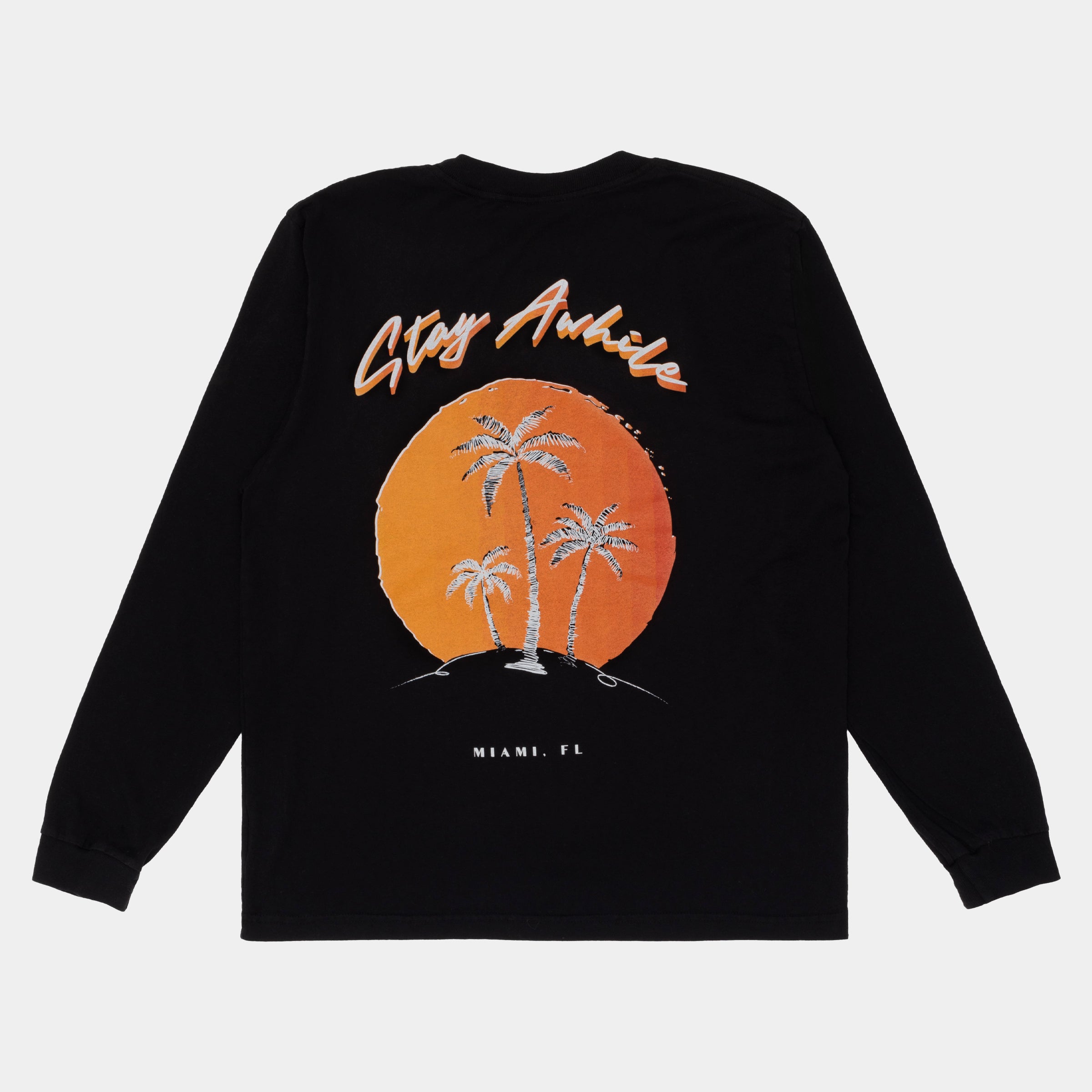 Miami Stay Awhile LS Tee