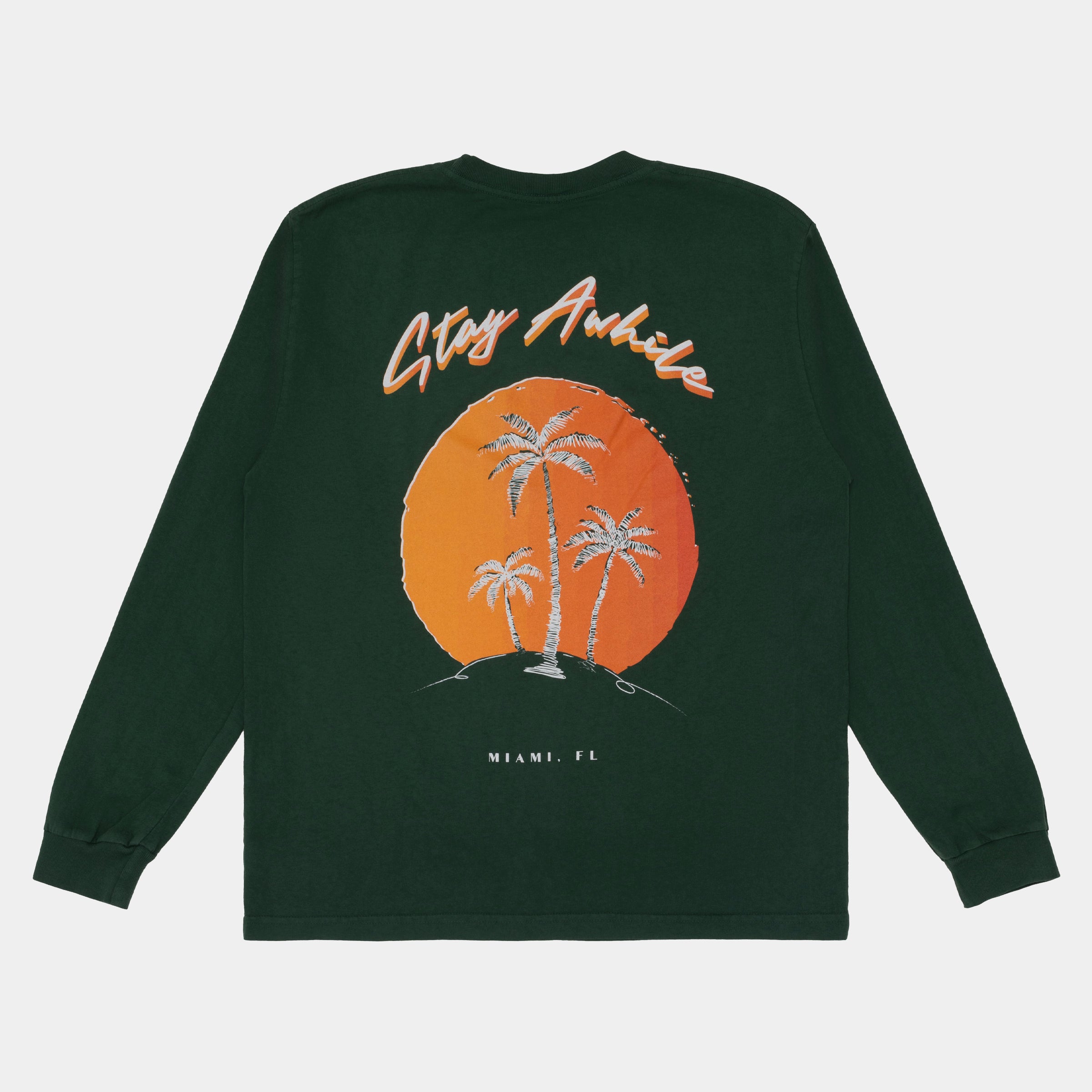 Miami Stay Awhile LS Tee
