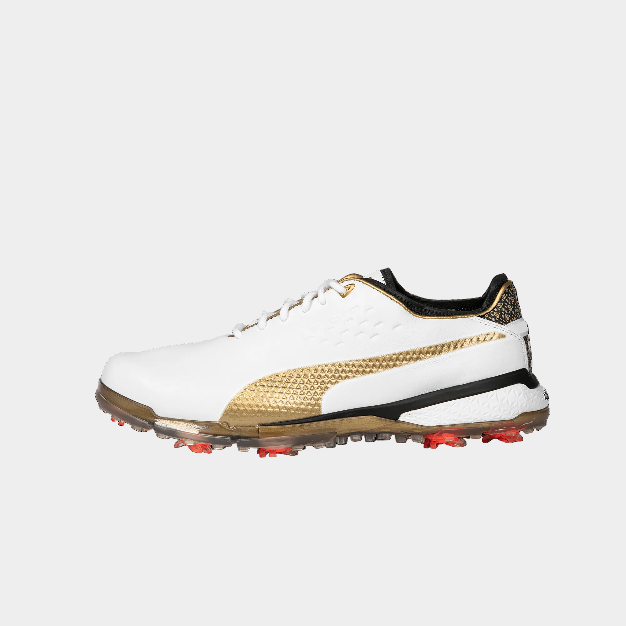 PUMA x PTC White/Gold Golf Shoes